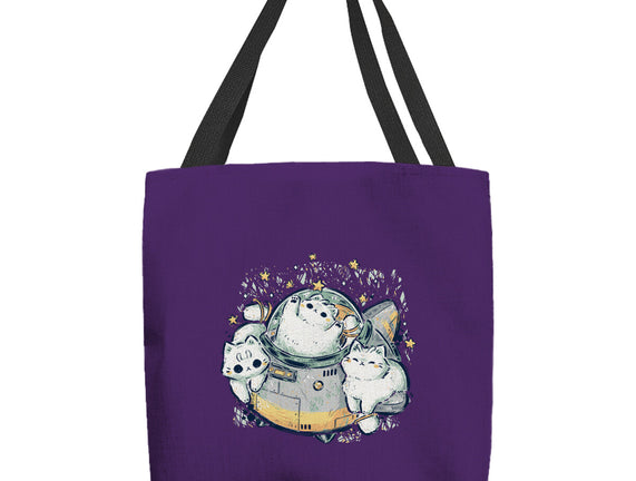 Cute Alien Cats Spaceship