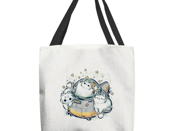Cute Alien Cats Spaceship