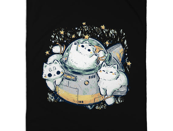 Cute Alien Cats Spaceship