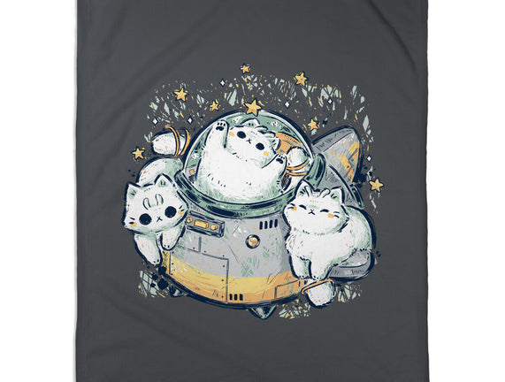 Cute Alien Cats Spaceship