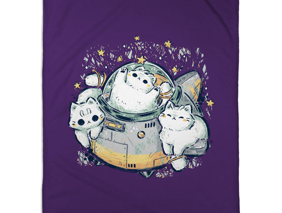 Cute Alien Cats Spaceship