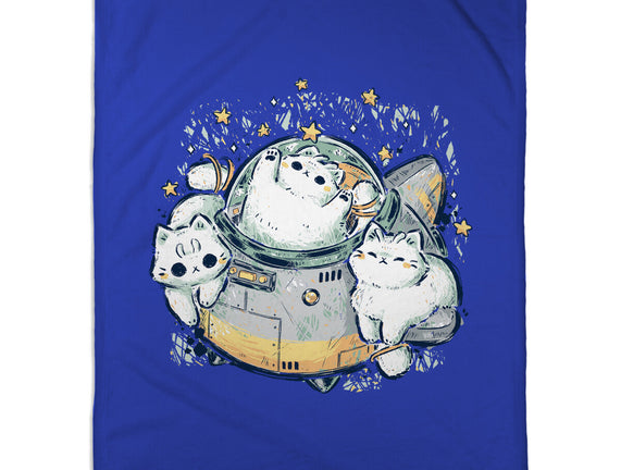 Cute Alien Cats Spaceship