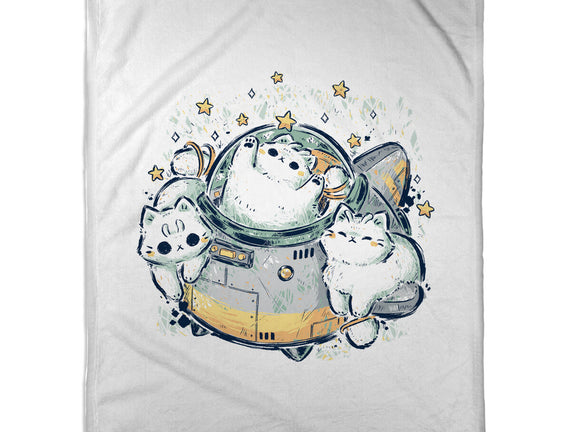 Cute Alien Cats Spaceship