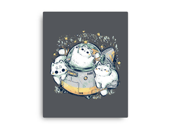 Cute Alien Cats Spaceship