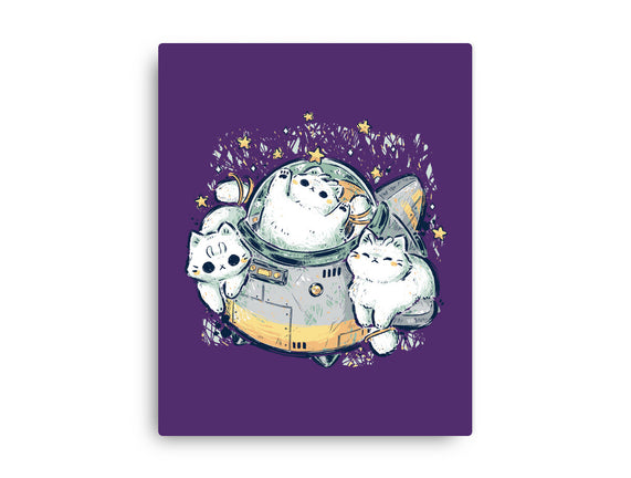 Cute Alien Cats Spaceship