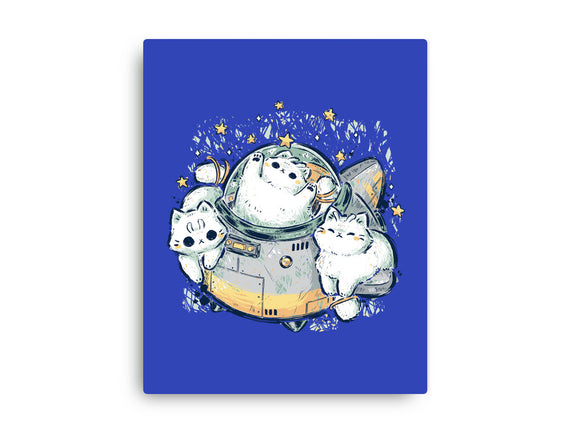 Cute Alien Cats Spaceship