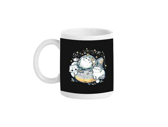 Cute Alien Cats Spaceship