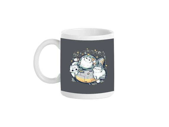 Cute Alien Cats Spaceship