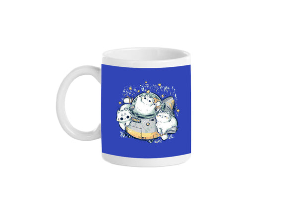 Cute Alien Cats Spaceship