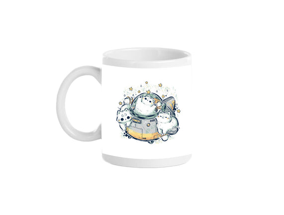 Cute Alien Cats Spaceship