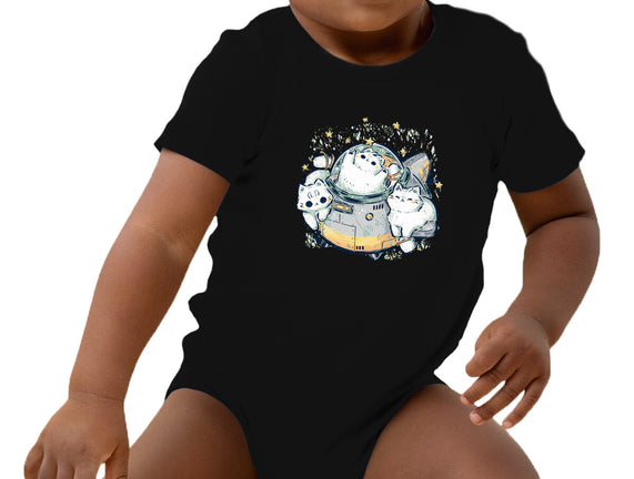 Cute Alien Cats Spaceship