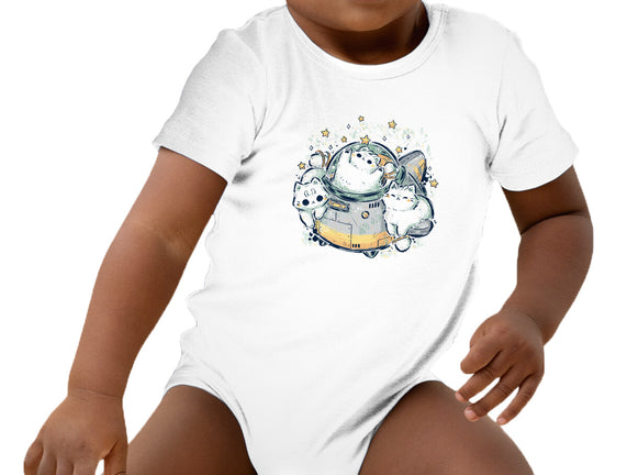 Cute Alien Cats Spaceship