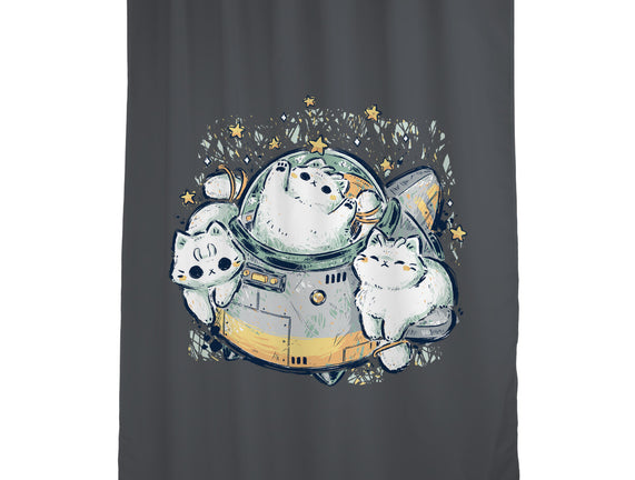 Cute Alien Cats Spaceship
