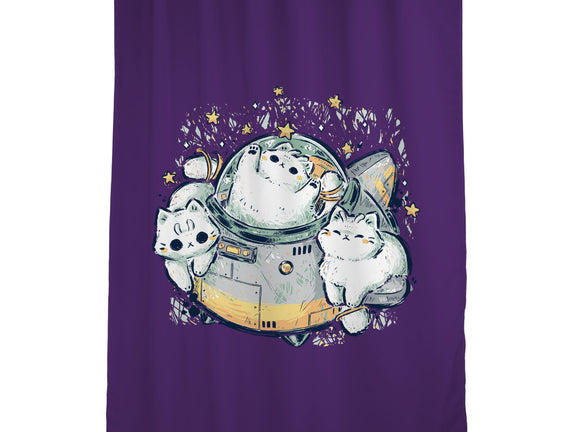 Cute Alien Cats Spaceship