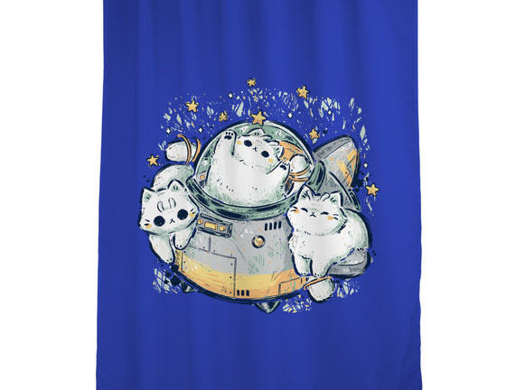 Cute Alien Cats Spaceship