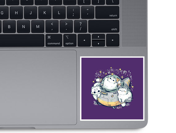Cute Alien Cats Spaceship