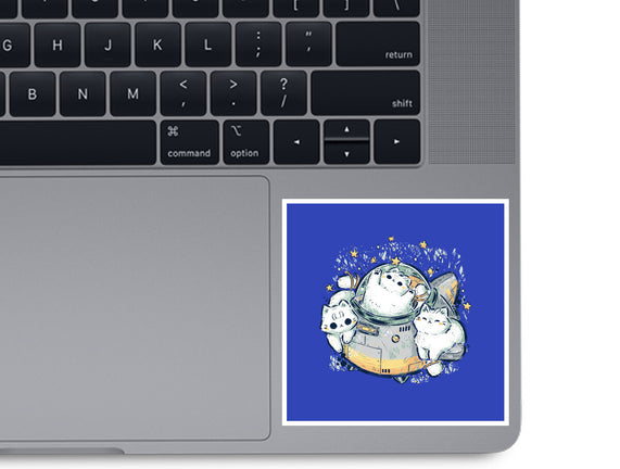 Cute Alien Cats Spaceship