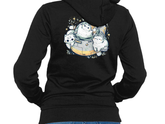 Cute Alien Cats Spaceship