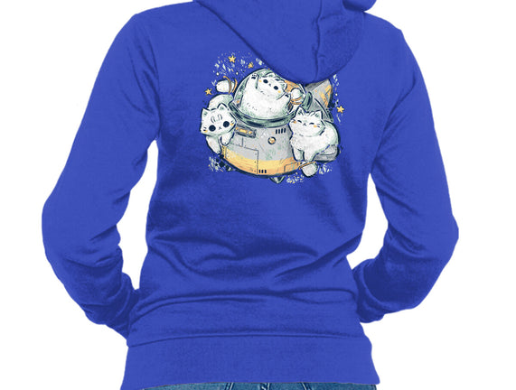 Cute Alien Cats Spaceship