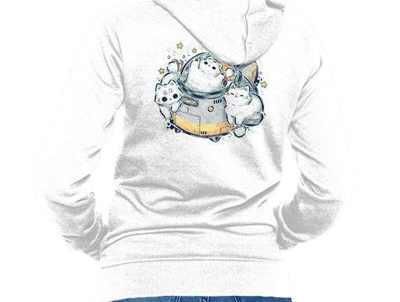 Cute Alien Cats Spaceship
