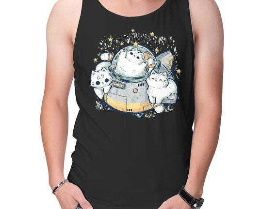 Cute Alien Cats Spaceship