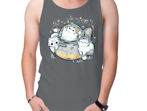 Cute Alien Cats Spaceship