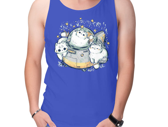 Cute Alien Cats Spaceship