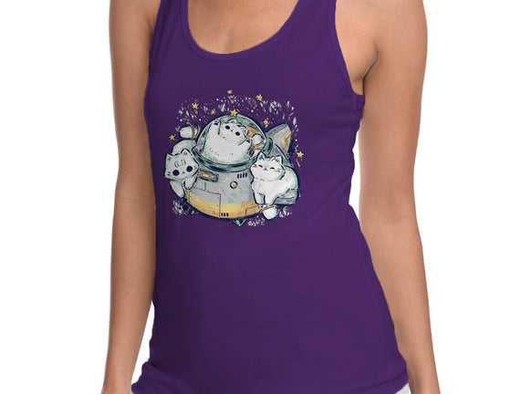 Cute Alien Cats Spaceship