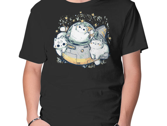 Cute Alien Cats Spaceship