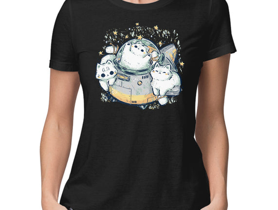Cute Alien Cats Spaceship
