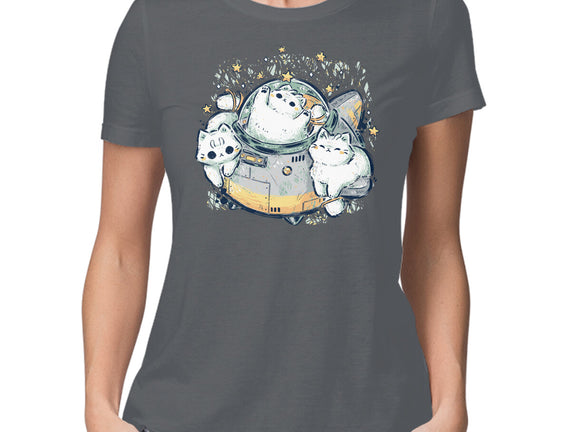 Cute Alien Cats Spaceship