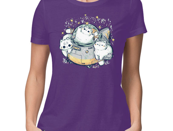 Cute Alien Cats Spaceship
