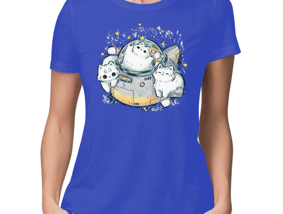 Cute Alien Cats Spaceship