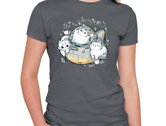 Cute Alien Cats Spaceship