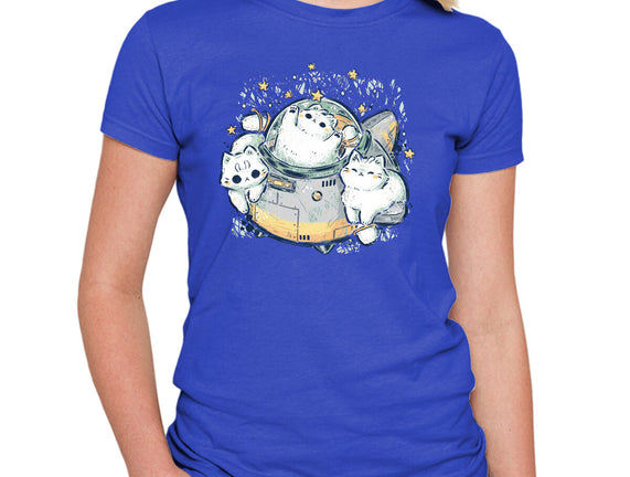 Cute Alien Cats Spaceship