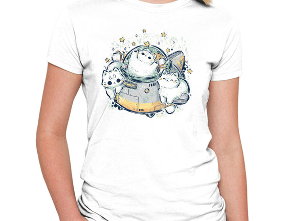 Cute Alien Cats Spaceship