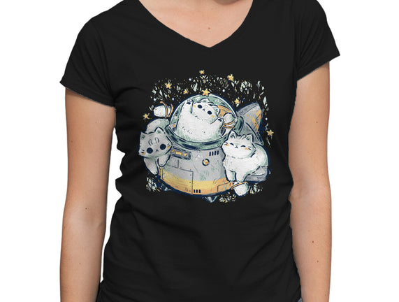 Cute Alien Cats Spaceship