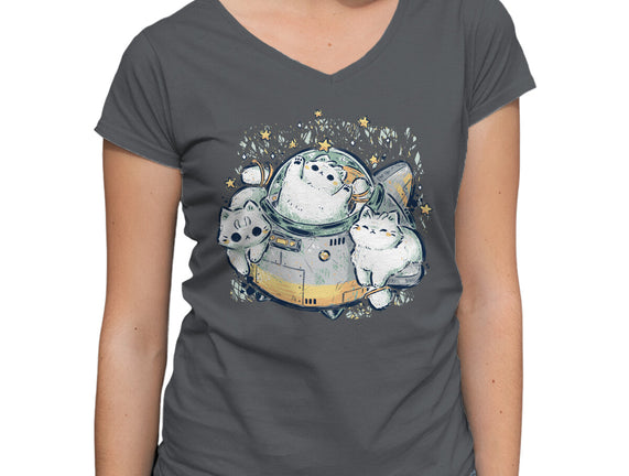 Cute Alien Cats Spaceship