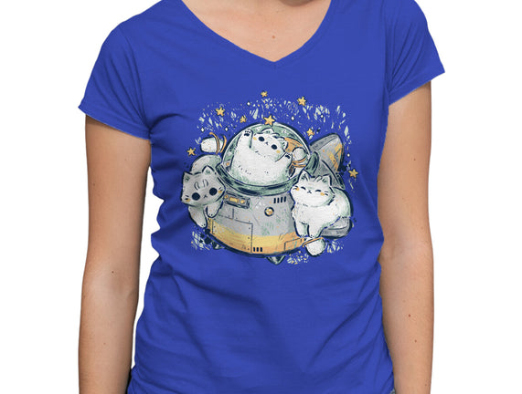 Cute Alien Cats Spaceship