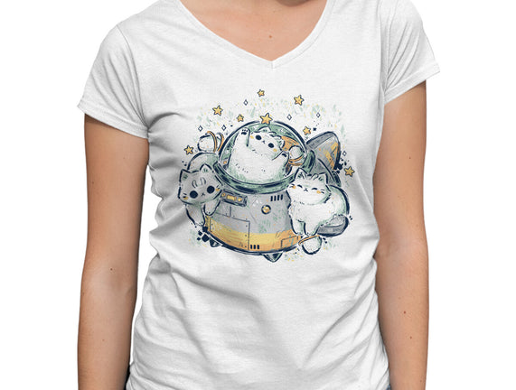 Cute Alien Cats Spaceship
