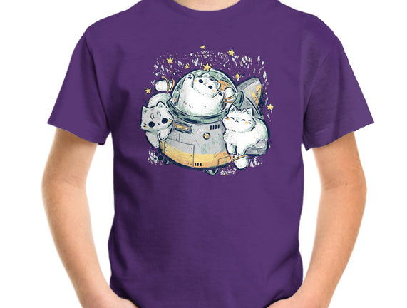 Cute Alien Cats Spaceship