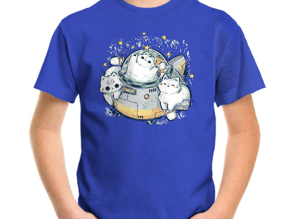Cute Alien Cats Spaceship