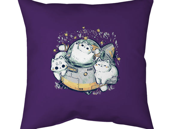Cute Alien Cats Spaceship