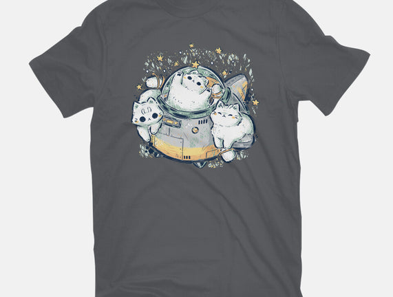 Cute Alien Cats Spaceship