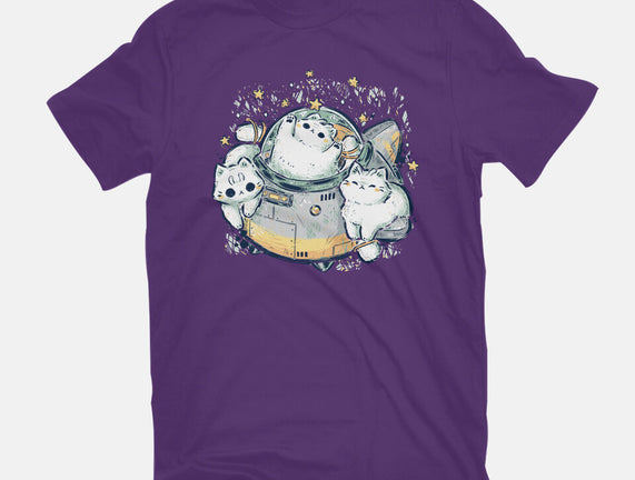 Cute Alien Cats Spaceship