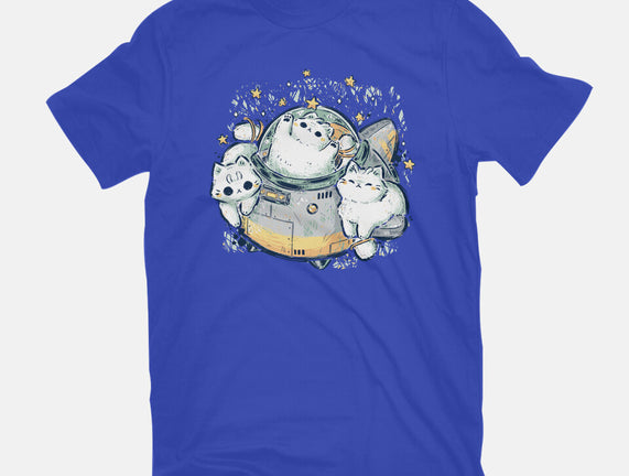 Cute Alien Cats Spaceship