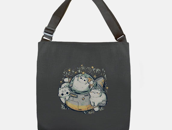 Cute Alien Cats Spaceship