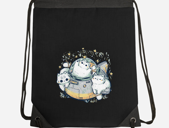 Cute Alien Cats Spaceship