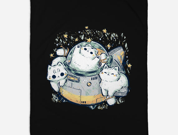 Cute Alien Cats Spaceship
