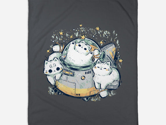 Cute Alien Cats Spaceship